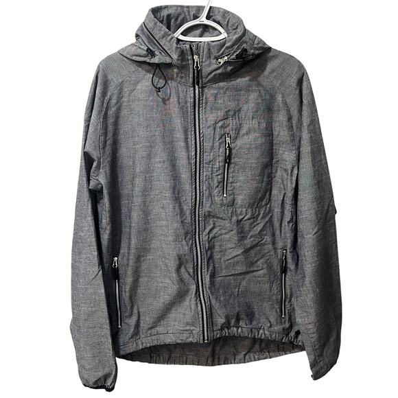 Nike Men's Casual Lightweight Cotton Full-Zip Jacket Blue-Gray Sz M - Picture 1 of 10